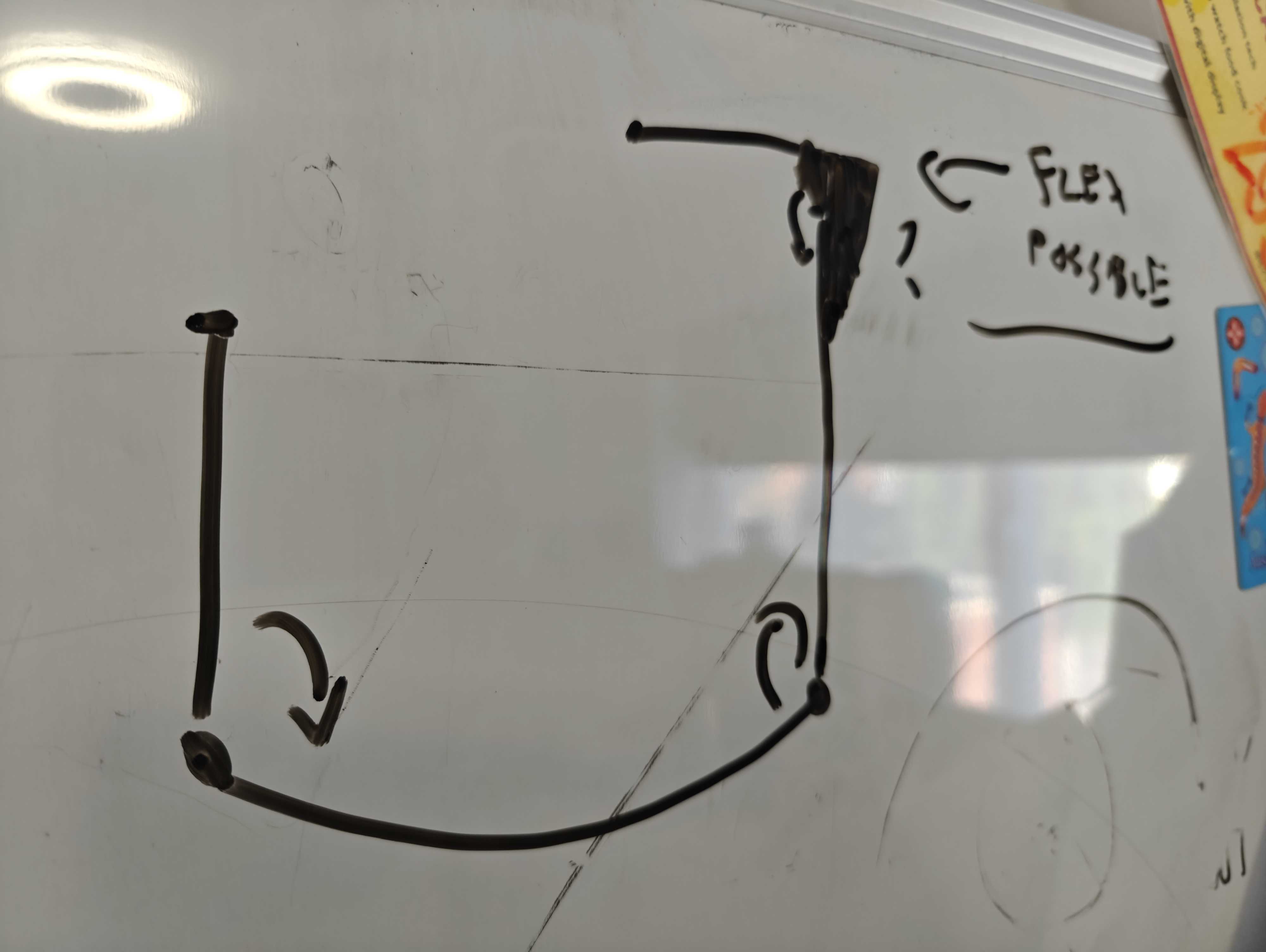 Whiteboard sketch of an idea