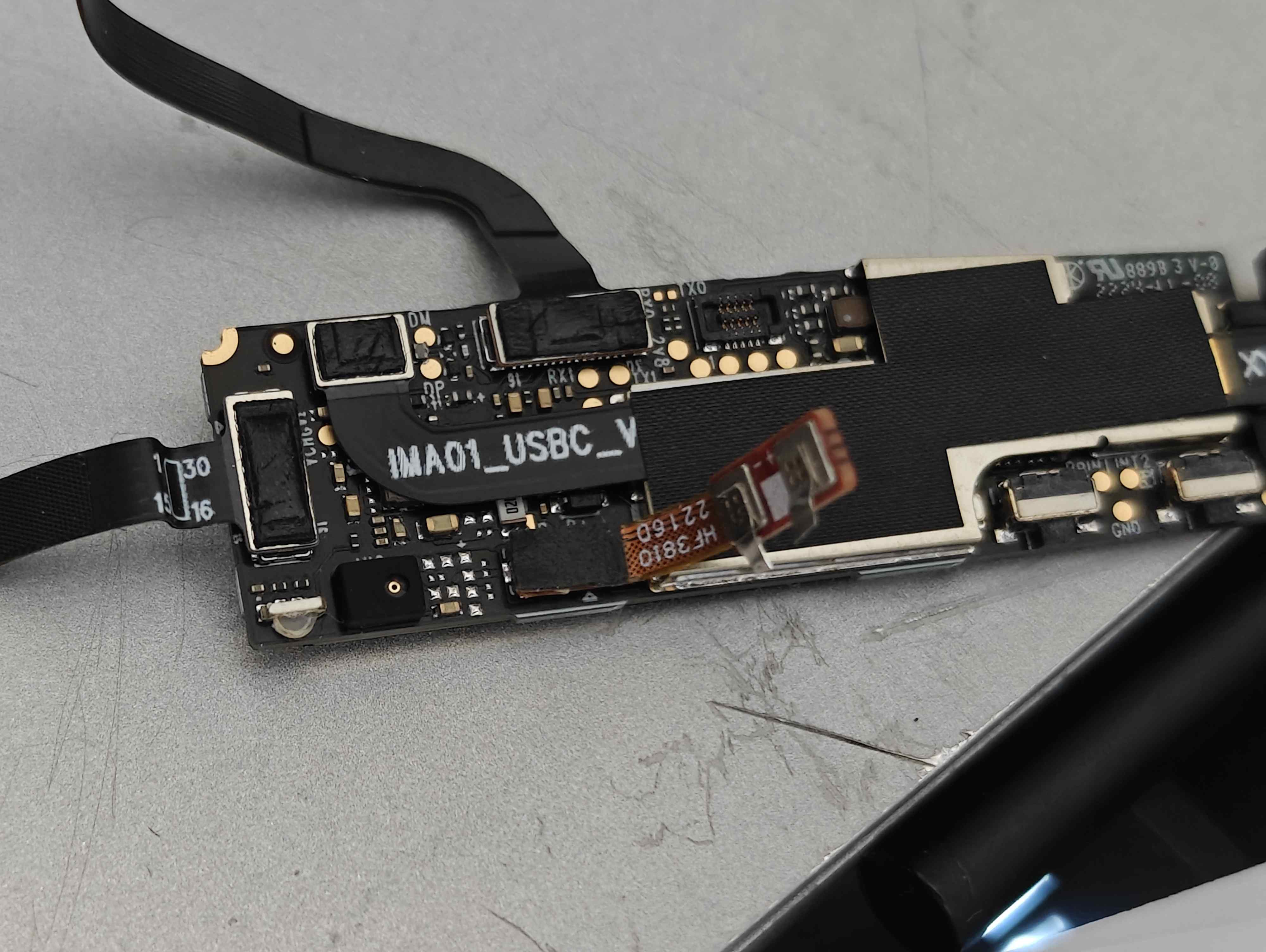 Motherboard with battery attached