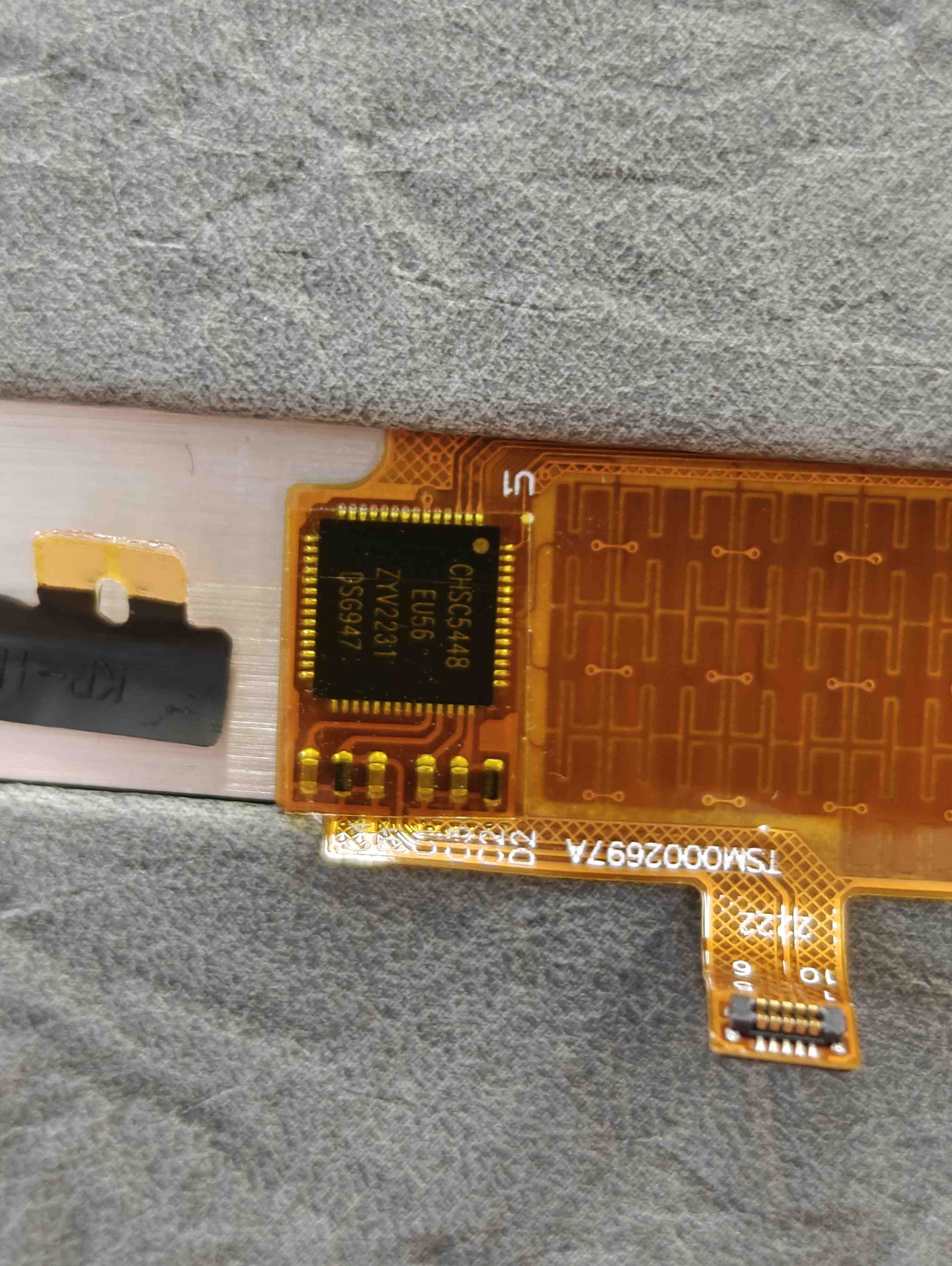 Removed trackpad PCB